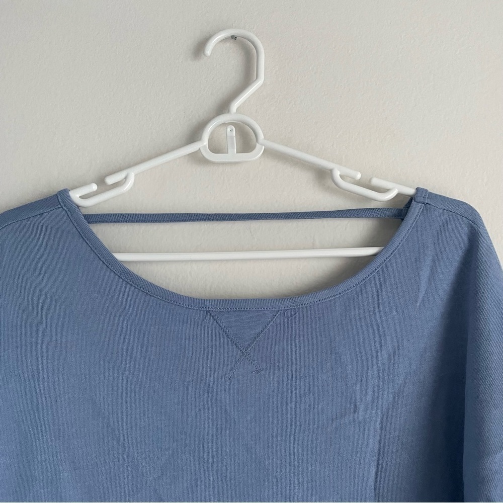 Sweaty Betty After Class Sweatshirt blue long sleeve exercise shirt - Picture 4 of 9